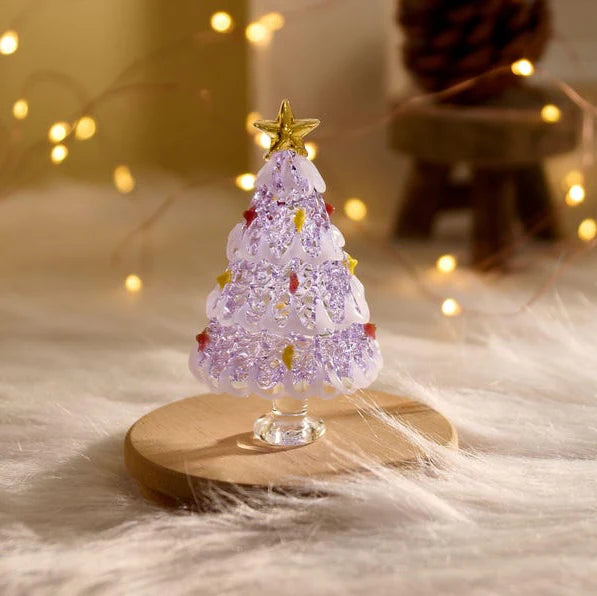 Handmade Stained Glass Christmas Tree Figurine; Christmas gifts, Best Friend Gifts