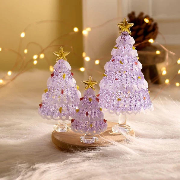 Handmade Stained Glass Christmas Tree Figurine; Christmas gifts, Best Friend Gifts