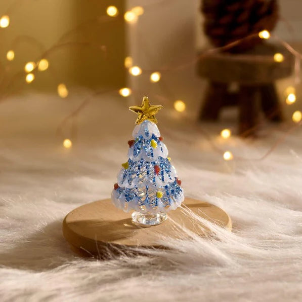 Handmade Stained Glass Christmas Tree Figurine; Christmas gifts, Best Friend Gifts