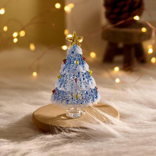 Handmade Stained Glass Christmas Tree Figurine; Christmas gifts, Best Friend Gifts