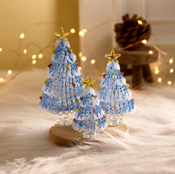 Handmade Stained Glass Christmas Tree Figurine; Christmas gifts, Best Friend Gifts