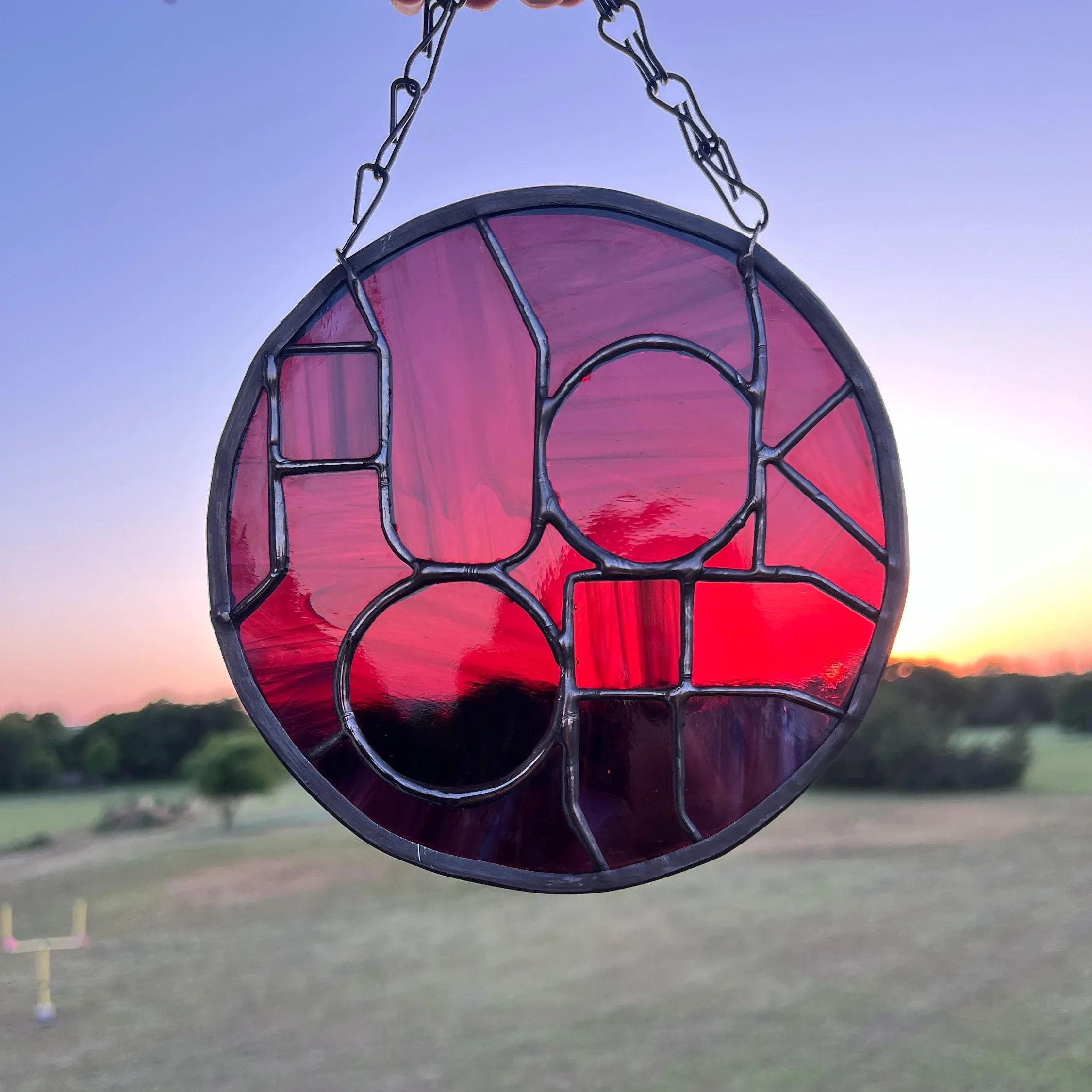 Funny saying F OFF colorful pendant