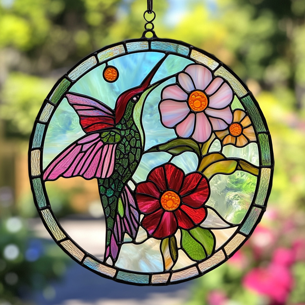 Hummingbird Acrylic Window Decor