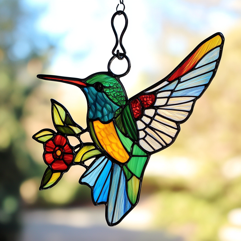 Hummingbird Acrylic Window Decor