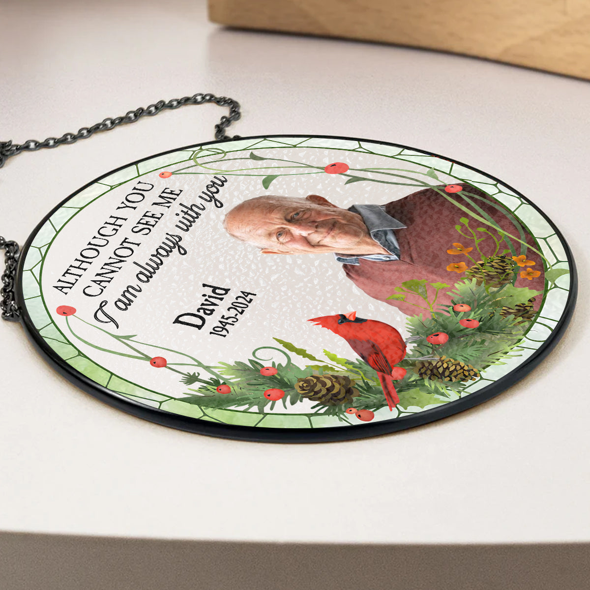 I Am Always With You - Personalized Custom Window Hanging Suncatcher