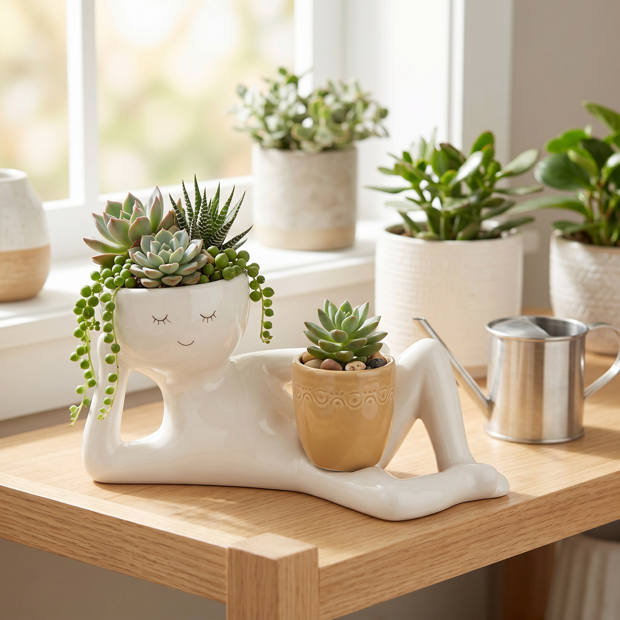 Funny Lazy Person's Flower Pot