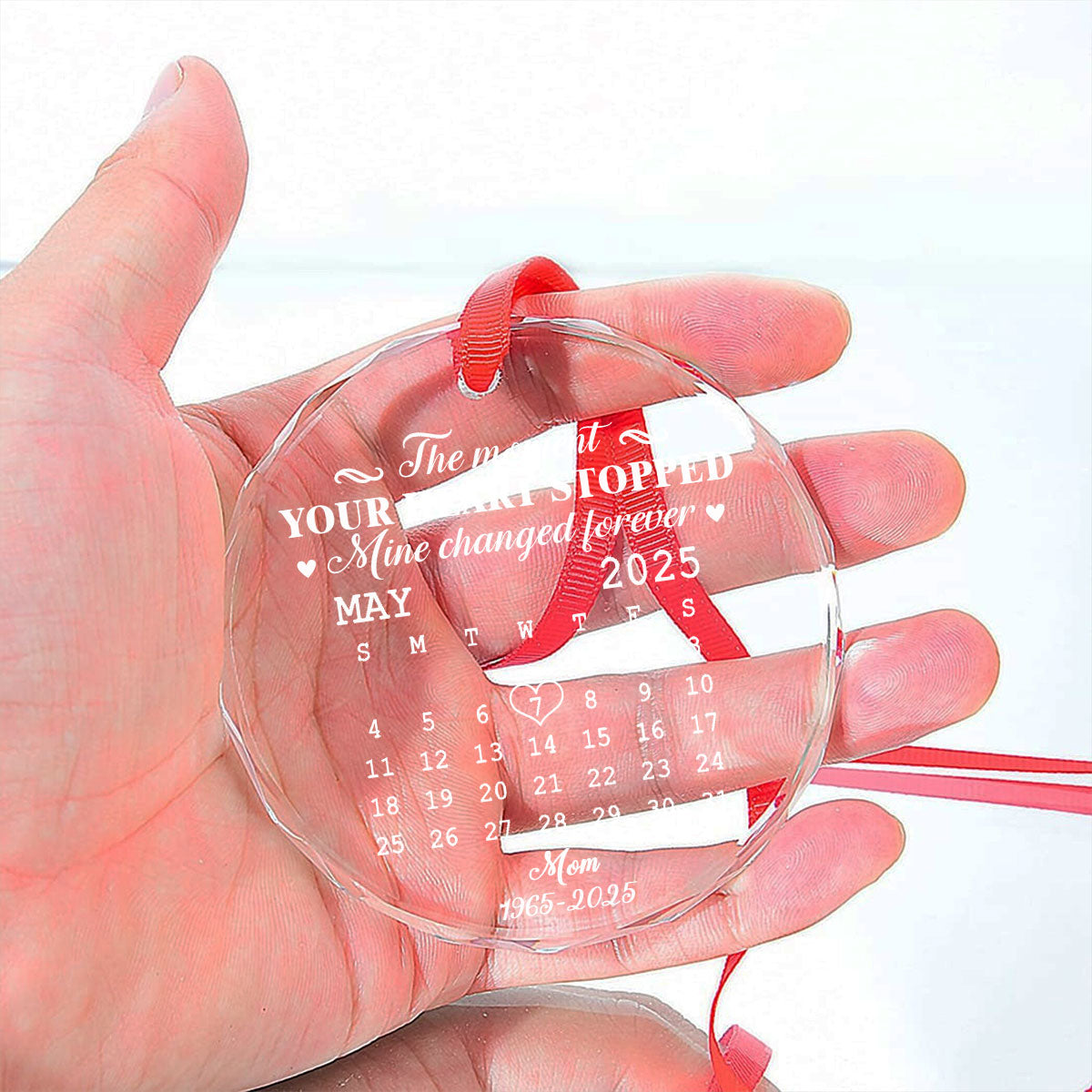 The Moment - Personalized Custom Glass Ornament