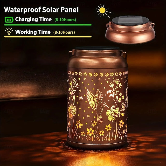 Solar Hummingbird Lantern