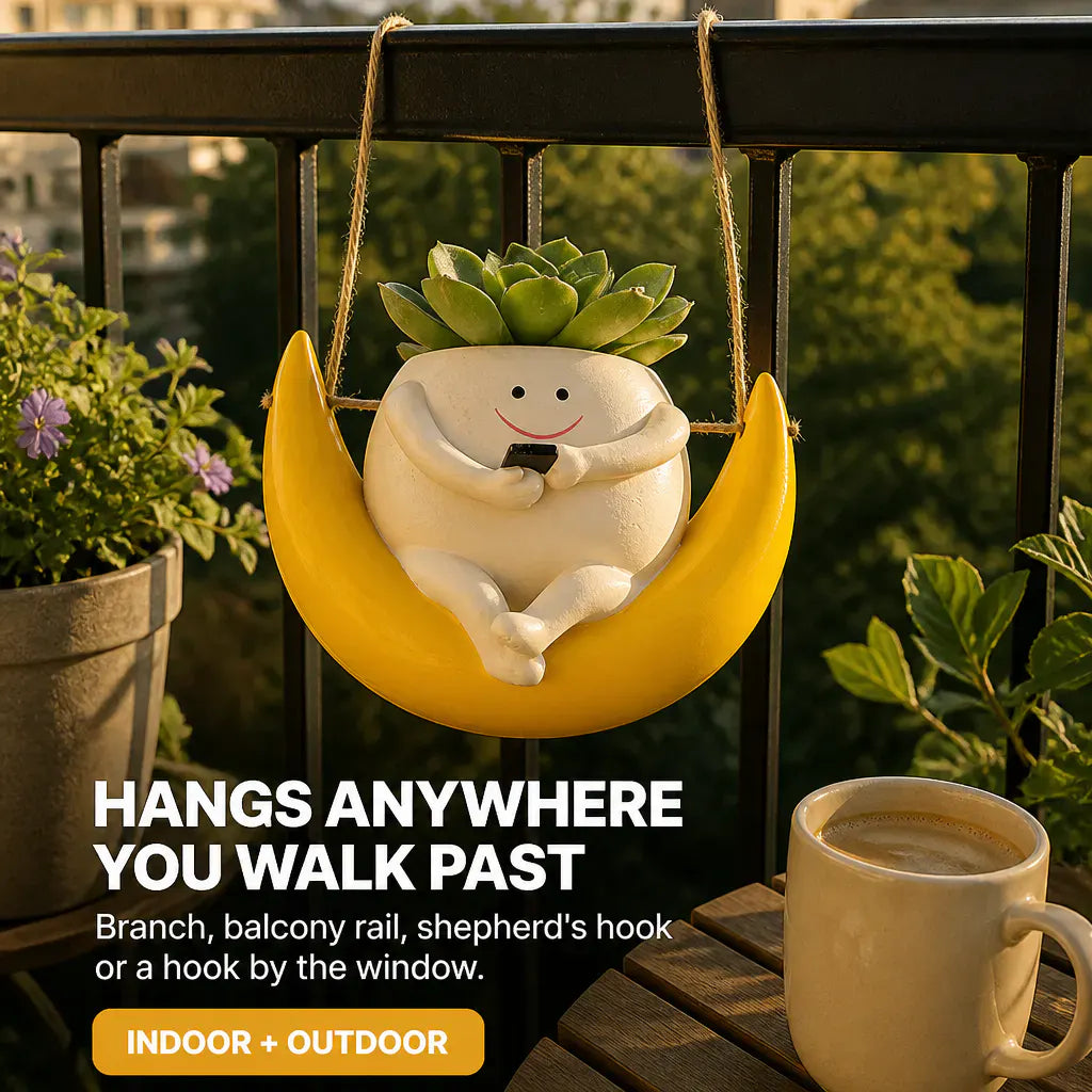 The Swing Chair Planter - Hanging Resin Pot