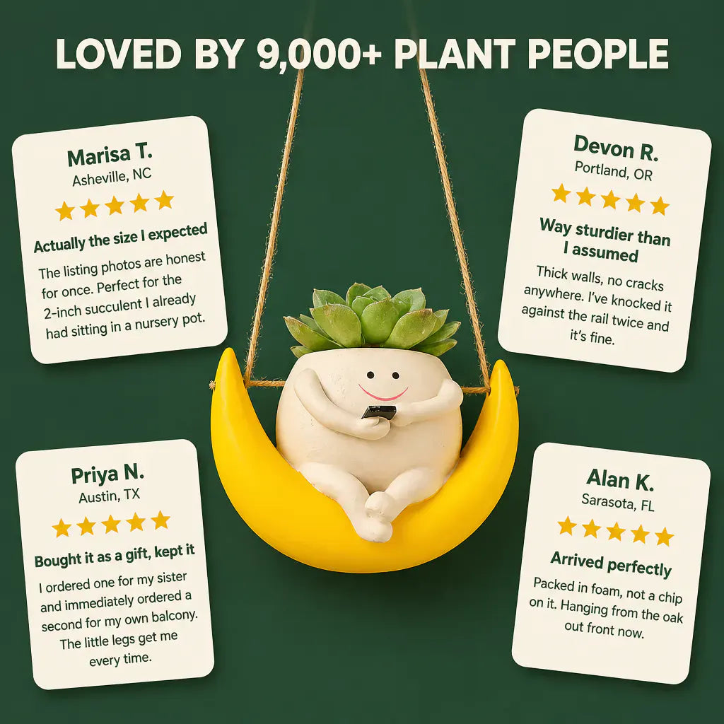 The Swing Chair Planter - Hanging Resin Pot