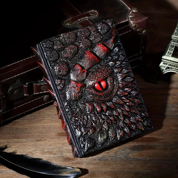 Carnet en cuir Œil de Dragon