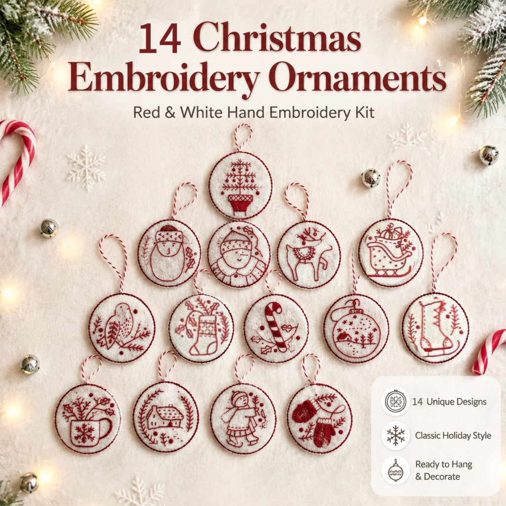 Christmas Sale Hand Embroidery Christmas Ornaments kit