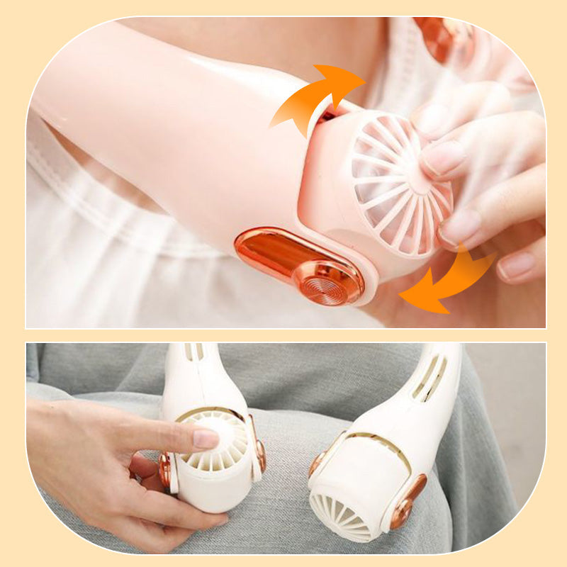 Portable Neck Fan – 360° Hands-Free Cooling Fan