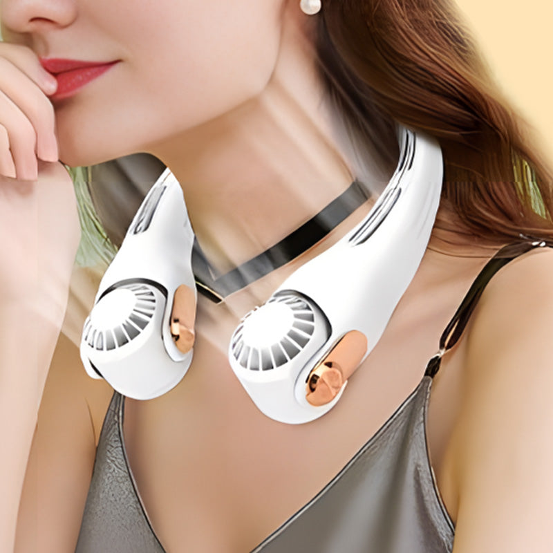 Portable Neck Fan – 360° Hands-Free Cooling Fan
