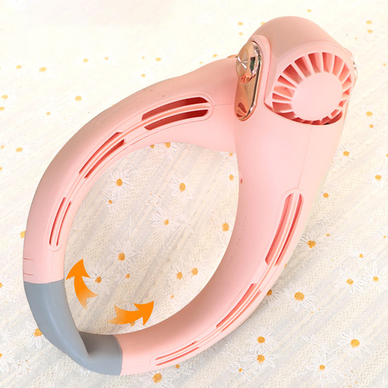 Portable Neck Fan – 360° Hands-Free Cooling Fan
