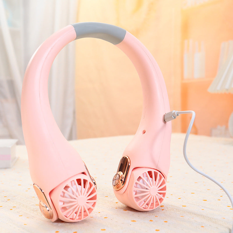 Portable Neck Fan – 360° Hands-Free Cooling Fan