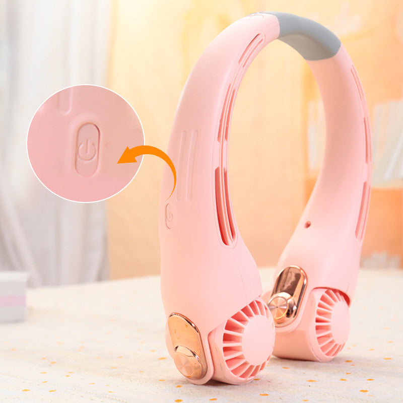 Portable Neck Fan – 360° Hands-Free Cooling Fan