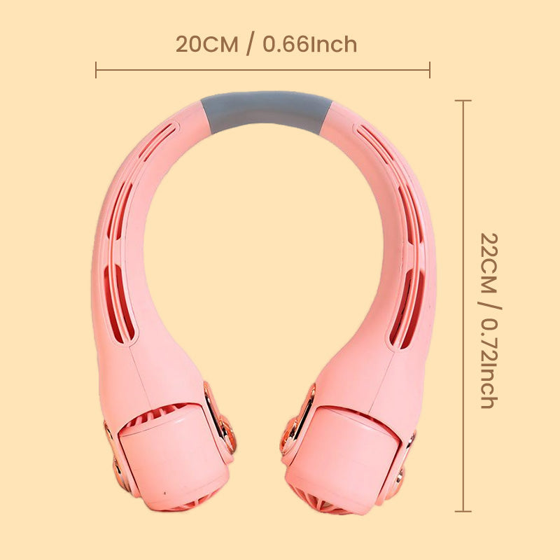 Portable Neck Fan – 360° Hands-Free Cooling Fan