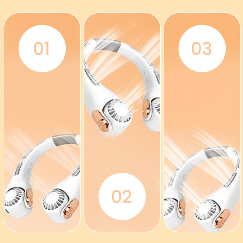 Portable Neck Fan – 360° Hands-Free Cooling Fan