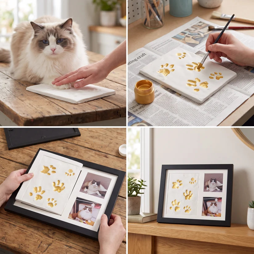 Baby & Pet Paw Print Keepsake Frame – A Forever Memory of Your Little Loves