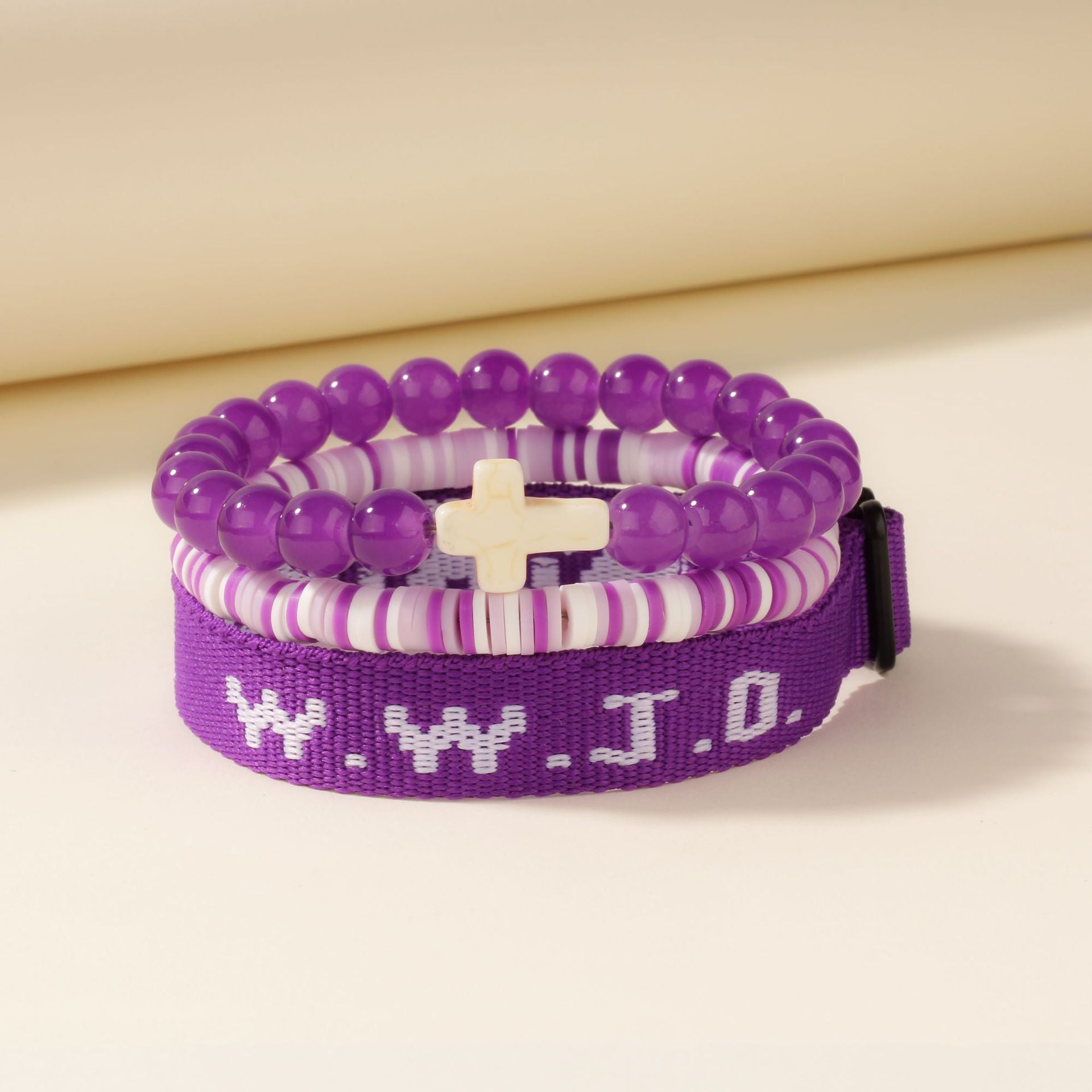 Cross Three-Piece Bracelet Woven Bracelet