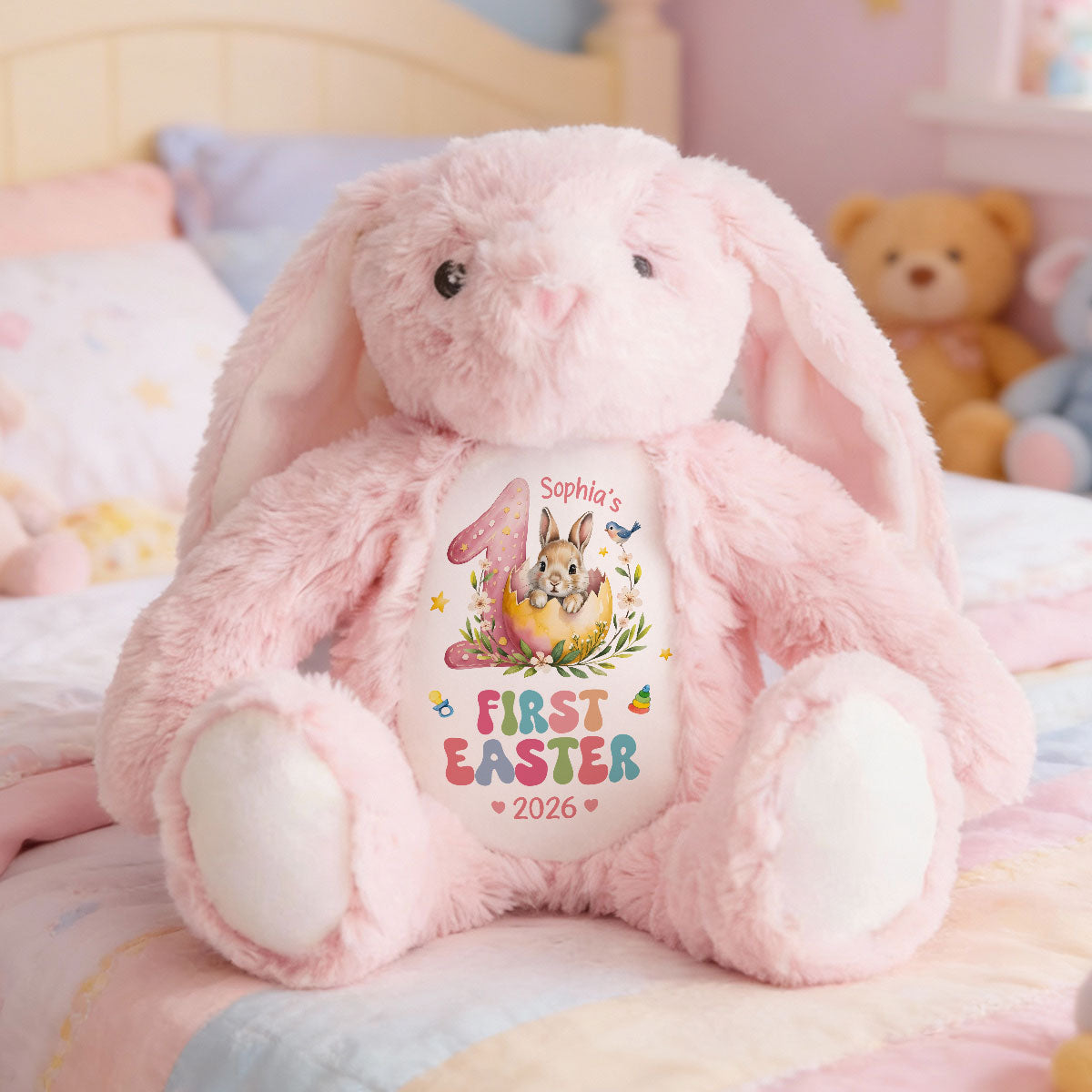 Baby's First Easter - Personalized Stuffed Bunny