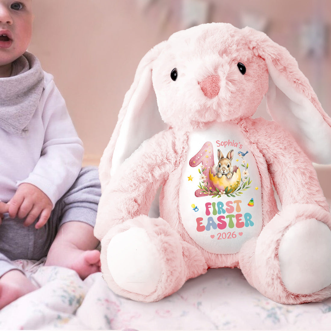 Baby's First Easter - Personalized Stuffed Bunny