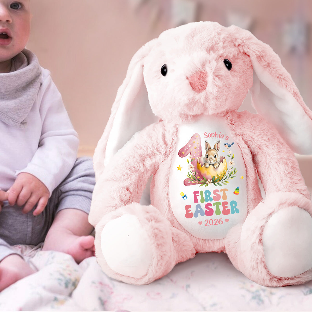 Baby's First Easter - Personalized Stuffed Bunny