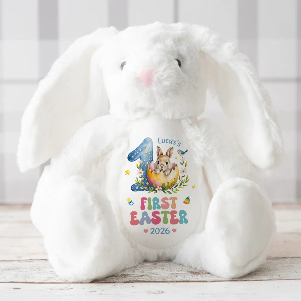 Baby's First Easter - Personalized Stuffed Bunny
