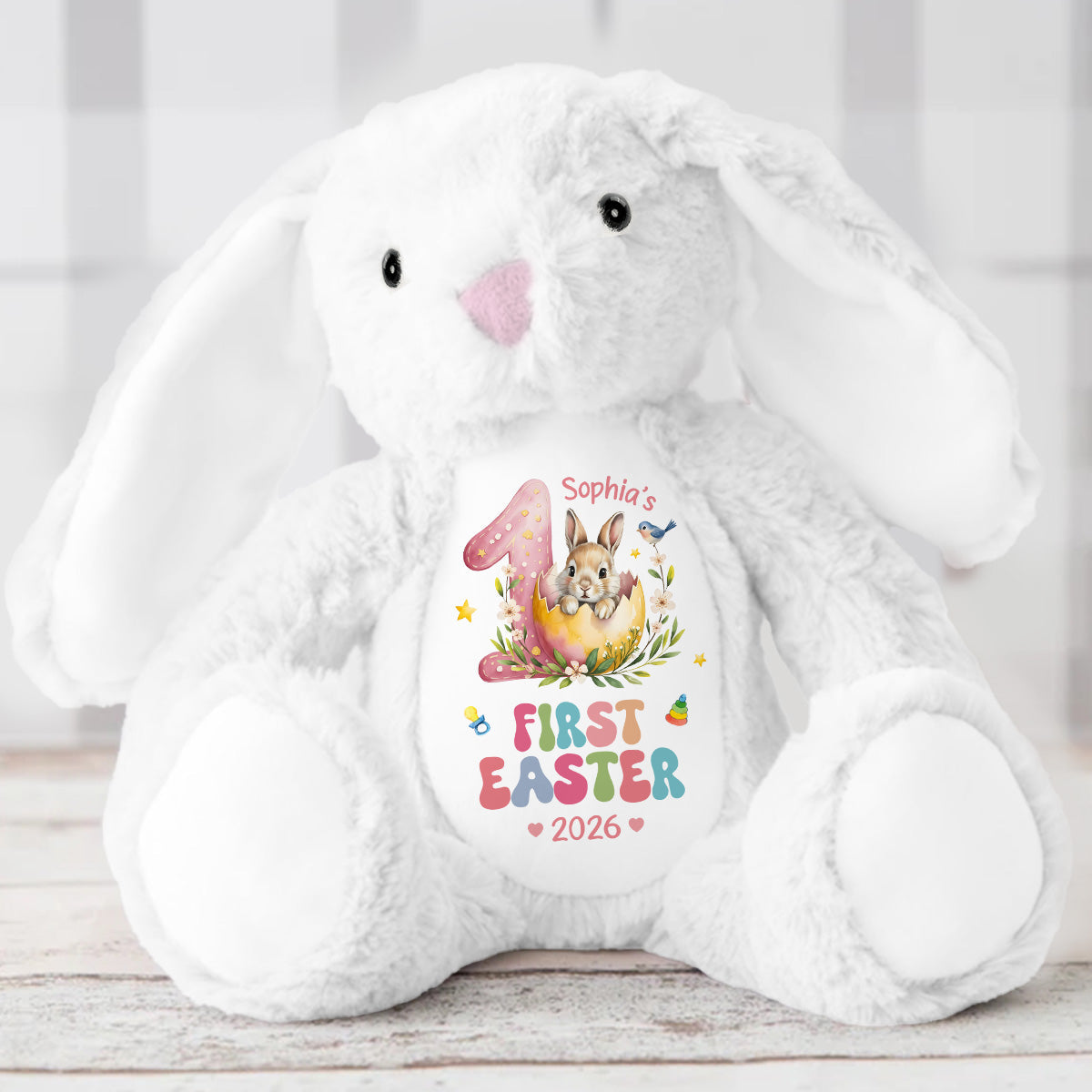 Baby's First Easter - Personalized Stuffed Bunny