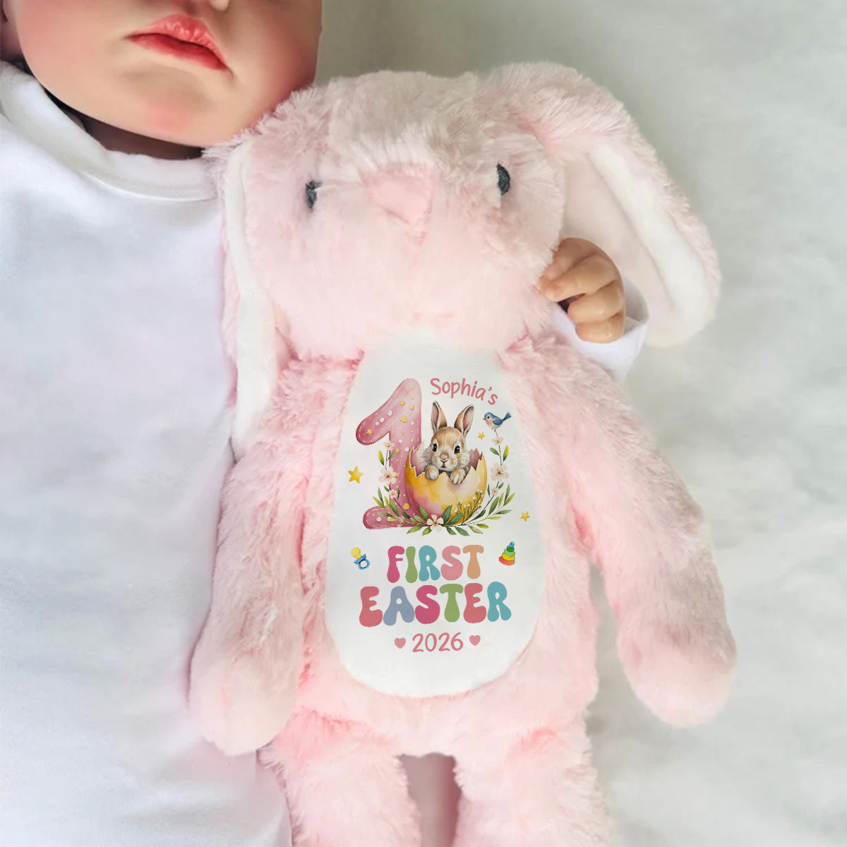 Baby's First Easter - Personalized Stuffed Bunny