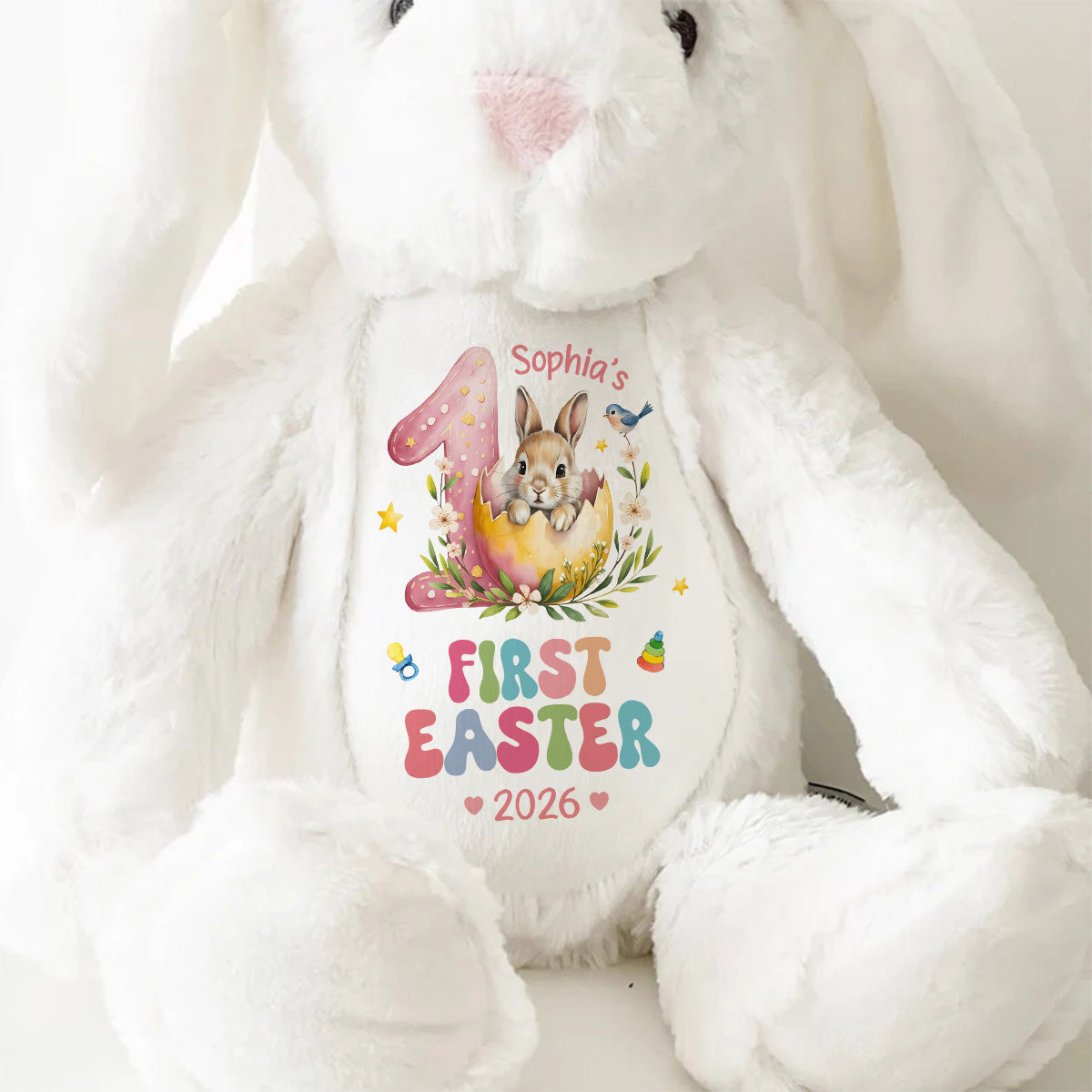 Baby's First Easter - Personalized Stuffed Bunny