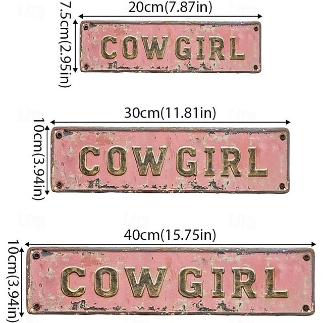 Love You, Bye – Vintage Metal Wall Sign